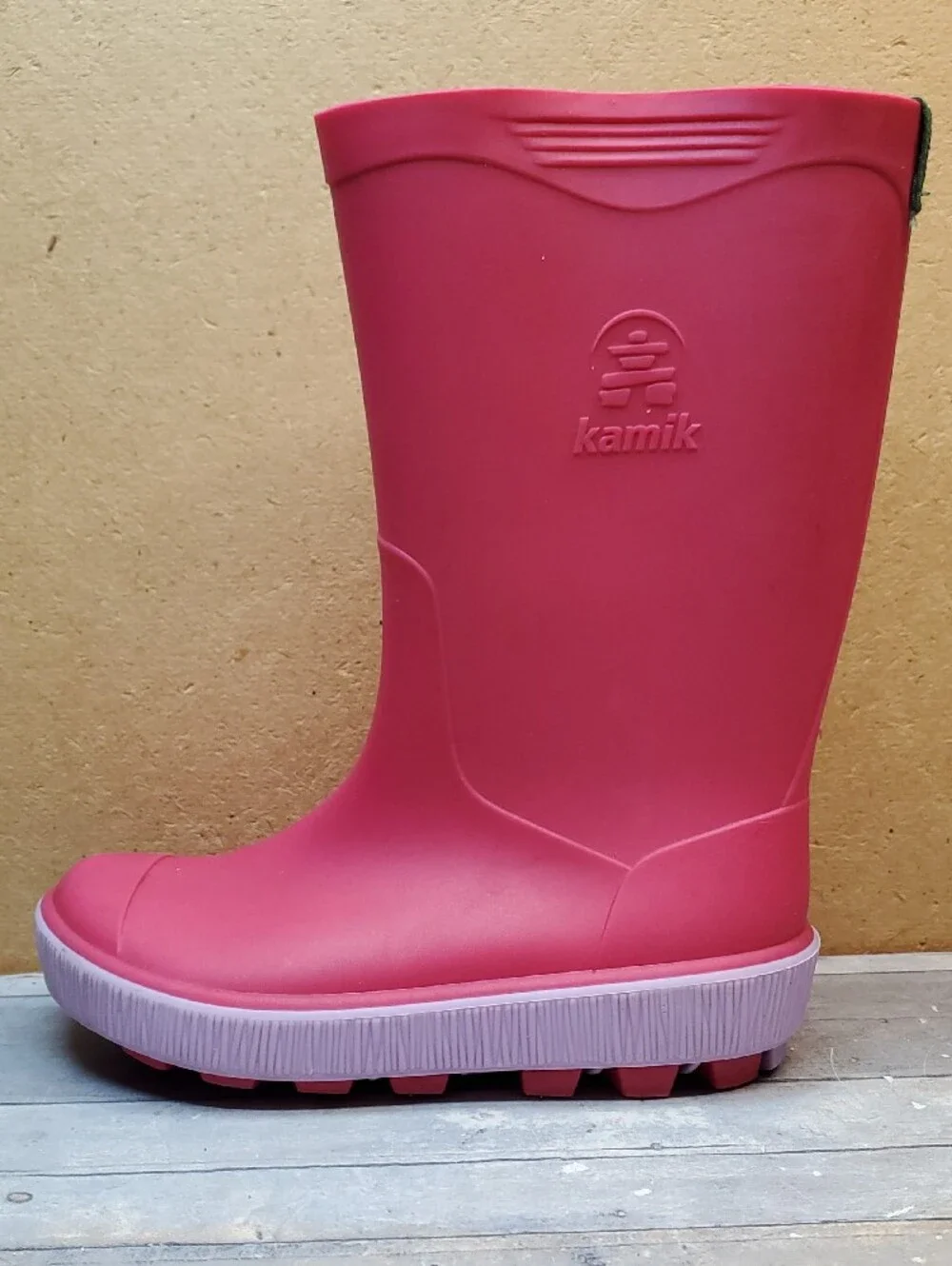 Kamik Stomp Waterproof Rose Pink Rain Boots Size 13
